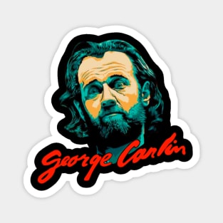 George Carlin Vintage Magnet