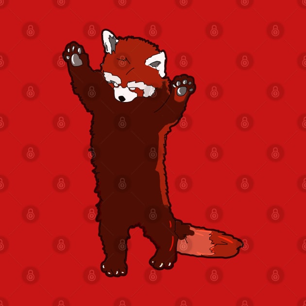 Red Panda goes Roar by silentrob668