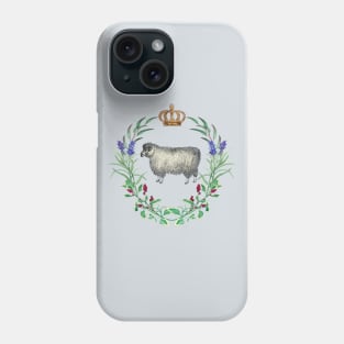 Sheep Crown and Wreath French Style Design Phone Case