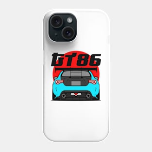 Tuned GT86 Rear Cyan Phone Case