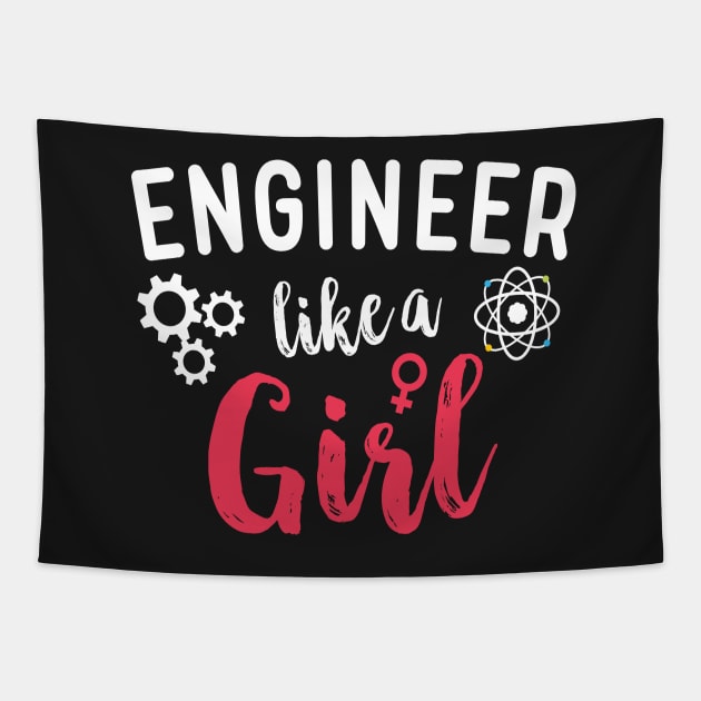 Engineer Like A Girl Tapestry by Eugenex