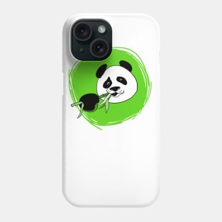 Cute panda portrait Phone Case