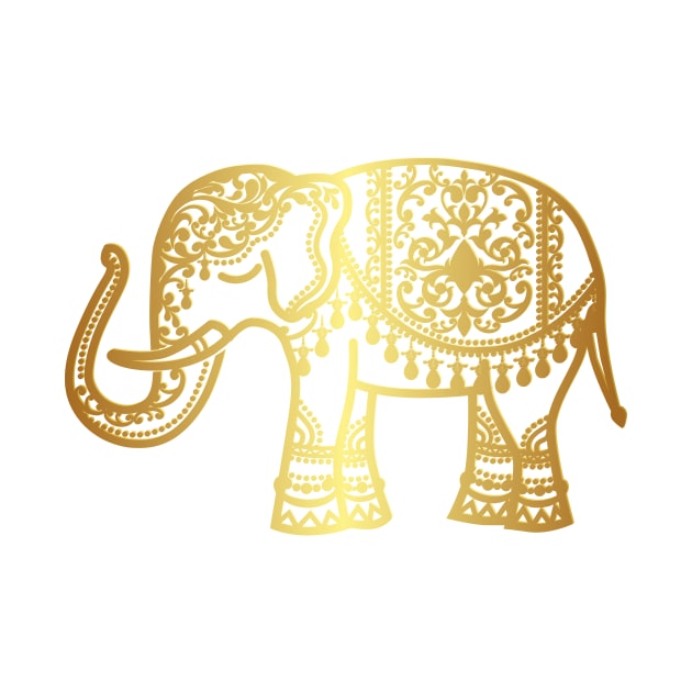 Gold Elephant by TiiShop