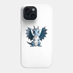 Cute Blue Ice Baby Dragon Phone Case