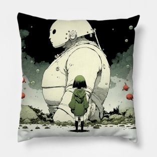 Peace on Earth No. 3: Goodwill Toward Humans "Was Santa Claus Real?" on a Dark Background Pillow