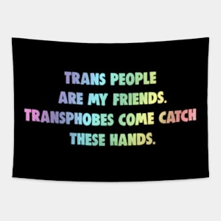 Trans People Are My Friends Tapestry