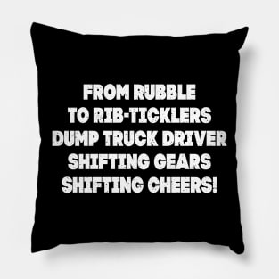 Dump Truck Driver Pillow