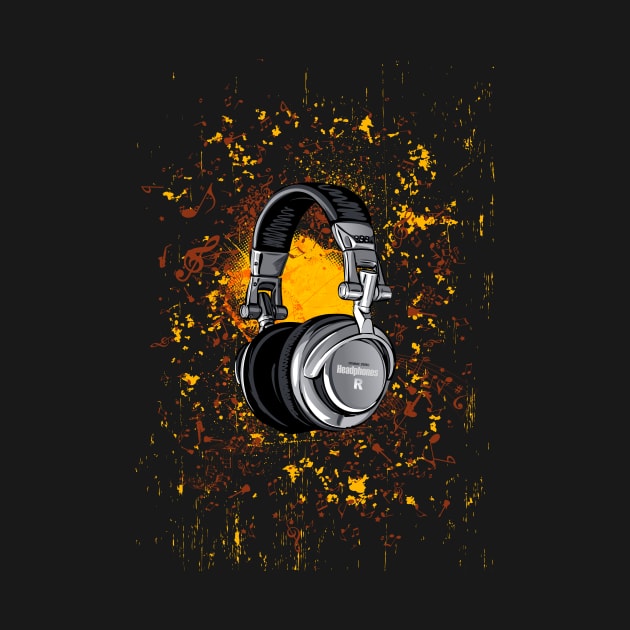 Headphones Grunge by juyodesign