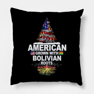 Christmas Tree  American Grown With Bolivian Roots - Gift for Bolivian From Bolivia Pillow