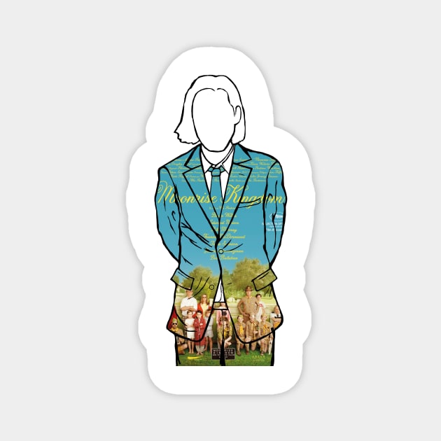 Wes Anderson (Moonrise Kingdom) Magnet by Youre-So-Punny