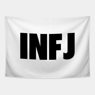 INFJ Introverted Intuitive Feeling Judging Slogan Tapestry