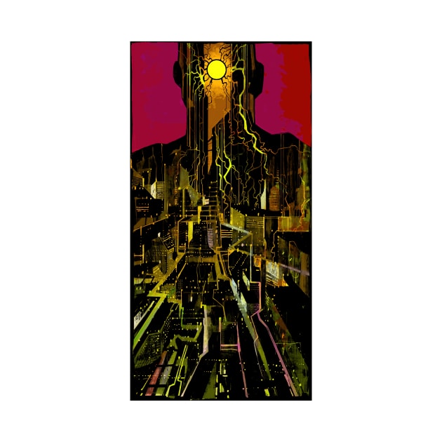 The World (Cyberpunk Tarot) by Joshessel