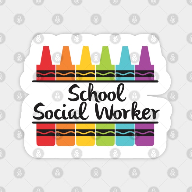 School Social Worker Magnet by EtheLabelCo