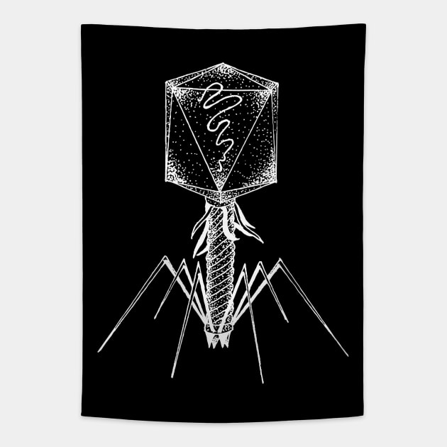 Badass Bacteriophage Tapestry by Geektopia