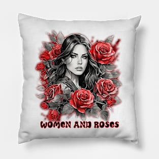 Women and Roses Pillow