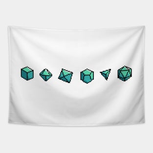 Pixel Art D20 Gems Roleplaying Dice Set D&D Tapestry