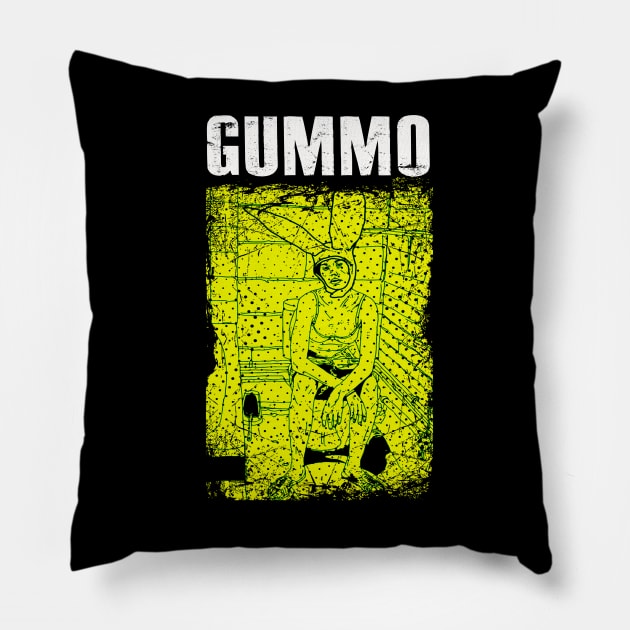 Xenia Unfiltered Capturing The Quirkiness Of Gummo S Universe Pillow by Church Green