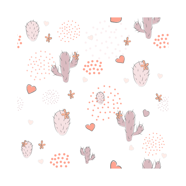 Pink Cactus by Kristina Stellar Scandinavian Land