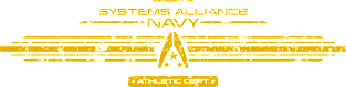 Alliance Navy Athletic Dept. [Gold Distressed] Magnet