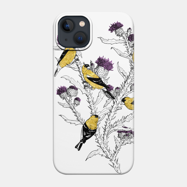 Goldfinches - Birds - Phone Case