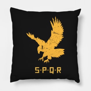 Roman Empire SPQR Eagle Pillow