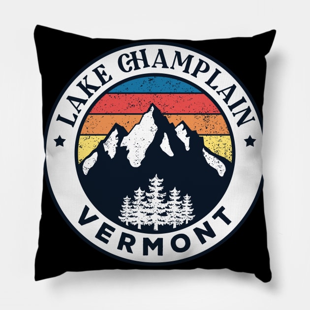 Lake Champlain Vermont Pillow by Tonibhardwaj