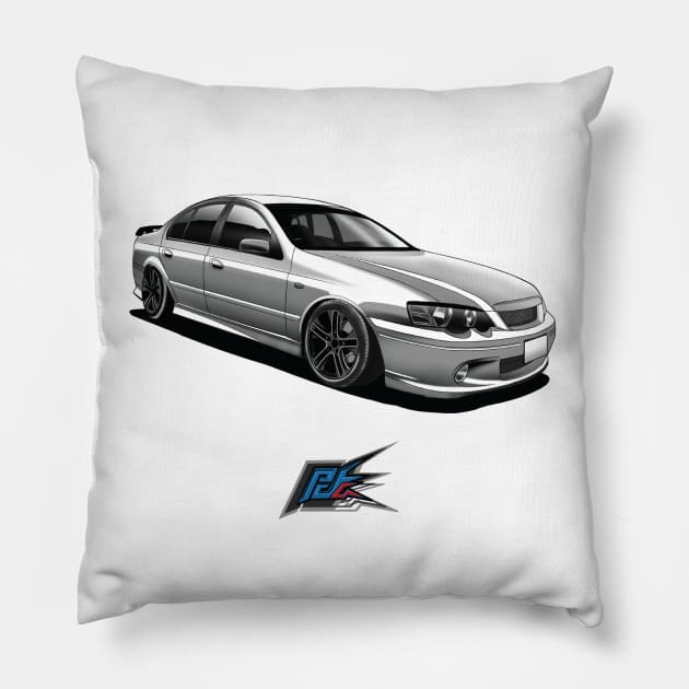 ford falcon xr8 Pillow by naquash