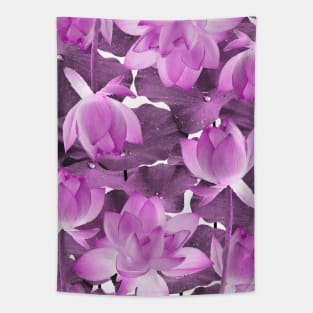 Ethereal Pink Lotus Tapestry