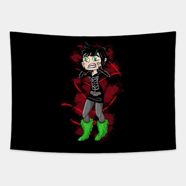 Goth Vampire Girl Tapestry by OCDVampire