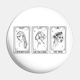 ACOTAR Archeron Sisters Minimalist Tarot Pin