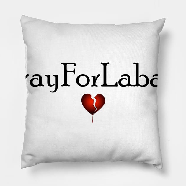 Pray For Labanon Pillow by creativitythings 