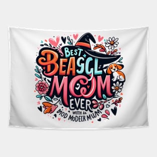 Best Beagle Mom Ever Distressed  dog funny Tapestry