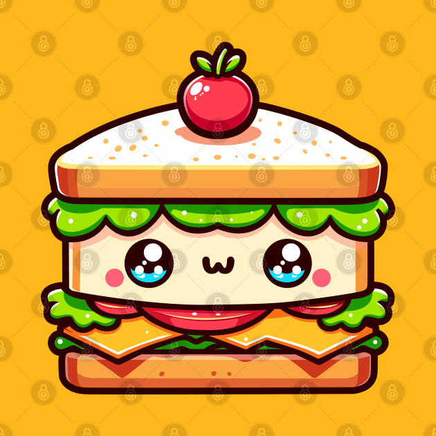 Cute Vegetable Sandwich by Arief Uchiha