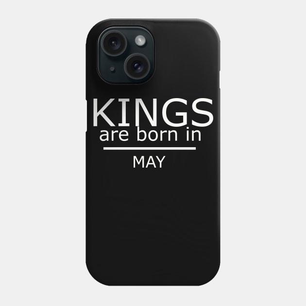 kings are born in may Phone Case by yassinstore