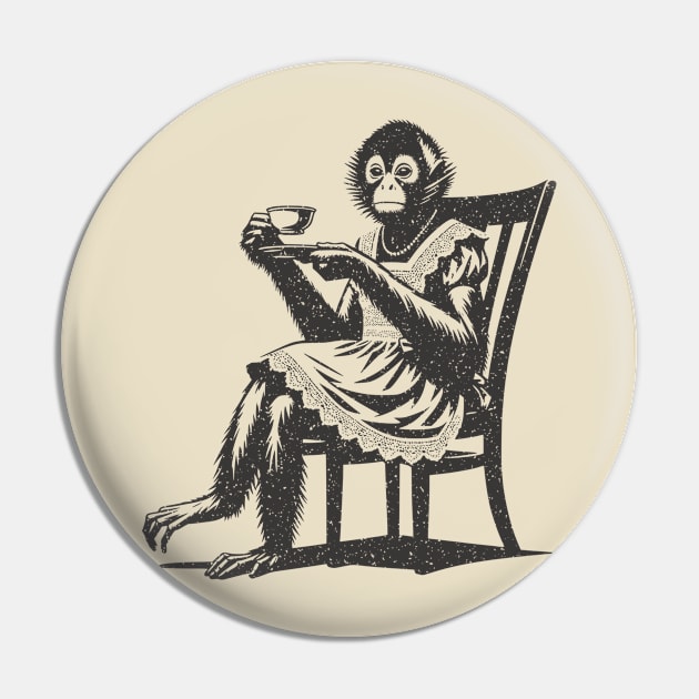 Spider Monkey Tea Time Pin by JSnipe