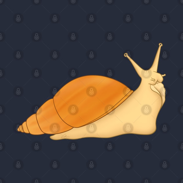 Giant African Land Snail, Achatina fulica, jadatzi by anacecilia