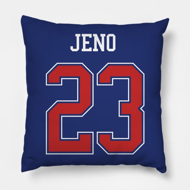 Jeno's hockey jersey - 90's love (NCT) Pillow by Duckieshop