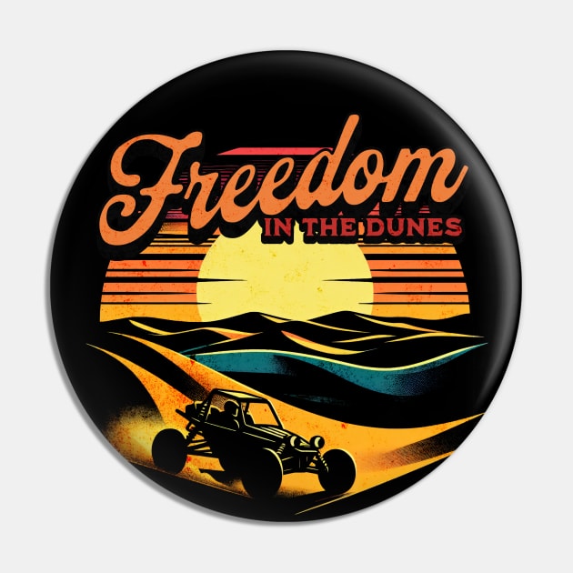 Freedom in the Dunes Sand Buggy Design Pin by Miami Neon Designs