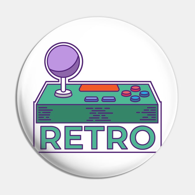 Retro Gamer Pin by Dojaja