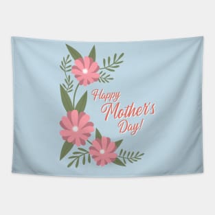Happy Mothers Day Floral Tapestry
