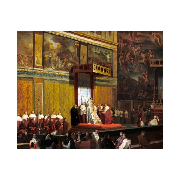 Jean-Auguste-Dominique Ingres Pope Pius VII in the Sistine Chapel by pdpress