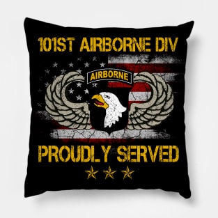 Paratrooper 101st Airborne Division Proudly Served Pillow