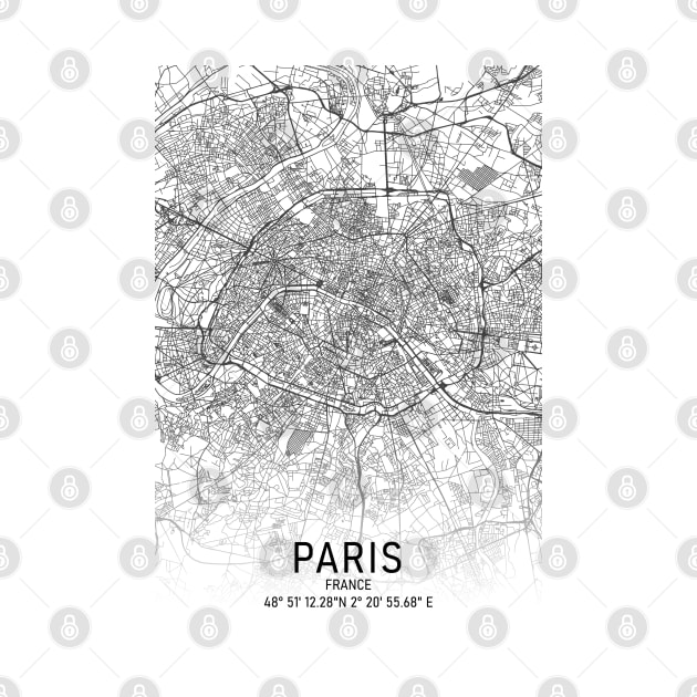 Paris City Map by MapCarton