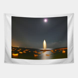 Moonlight Fountain Tapestry