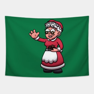 Friendly Mrs. Claus Tapestry