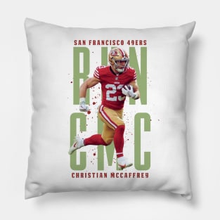 Christian Mccaffrey Aesthetic Tribute 〶 Pillow