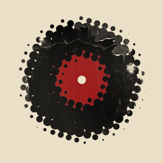 Vinyl Record with Halftone by ddtk