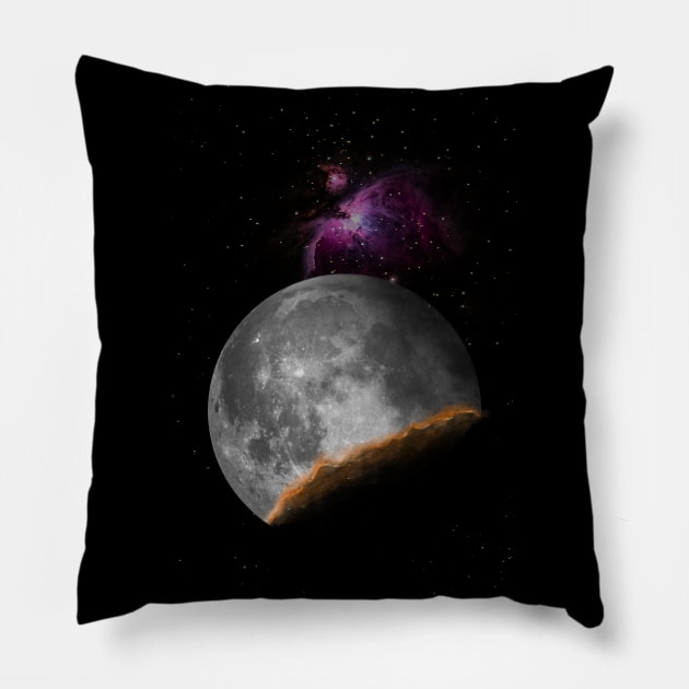 Silver Moon Pillow by BTSKingdom