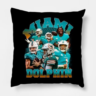 Miami Dolphins Graphic Tee Pillow