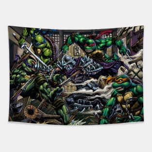 TMNT Vs Shredder Tapestry